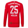 Oficiální Fotbalový Dres s Dlouhý Rukáv FC Bayern Mnichov Muller 25 Domácí 2022-23 pro Muži